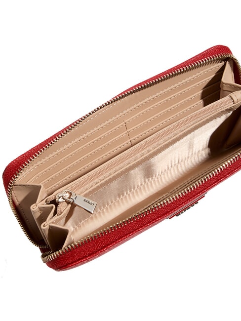 LAUREL 2 Portofel mare cu fermoar granat - Portofele femei