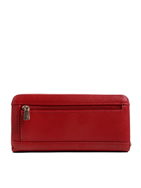 LAUREL 2 Portofel mare cu fermoar granat - Portofele femei