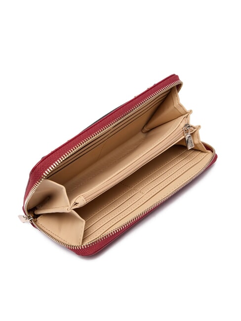 GREGORIA Portofel mare cu fermoar și mâner RED - Portofele femei