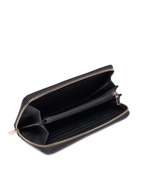 LAUREL 2 Portofel mare cu fermoar și mâner BLACK - Portofele femei