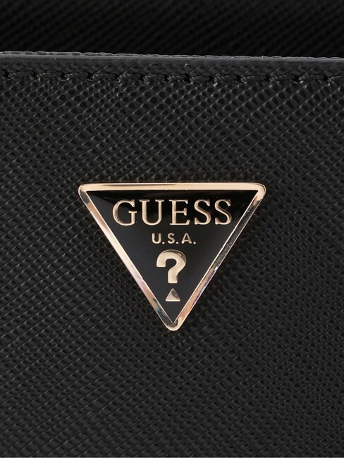 BOLENA Geantă de umăr cu pandantiv inimă BLACK - Genți femei