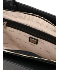 GUESS BOLENA Geantă de umăr cu pandantiv inimă BLACK - Genți femei - 7