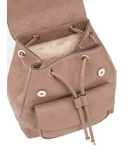 GUESS CRESIDIA II Rucsac cu buzunar logo taupe închis - Genți femei - 4