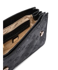 GUESS CRESIDIA II Geantă de umăr cu clapă logo negru - Genți femei - 5