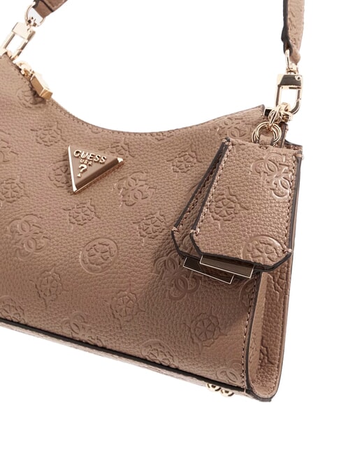 CRESIDIA II Geantă de umăr cu fermoar logo taupe închis - Genți femei