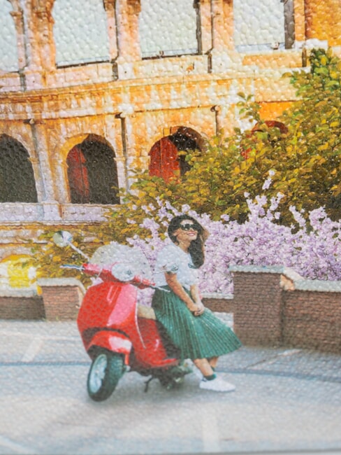 YESBAG Geanta de umar cu imprimeu Dragoste italiană - Genți femei