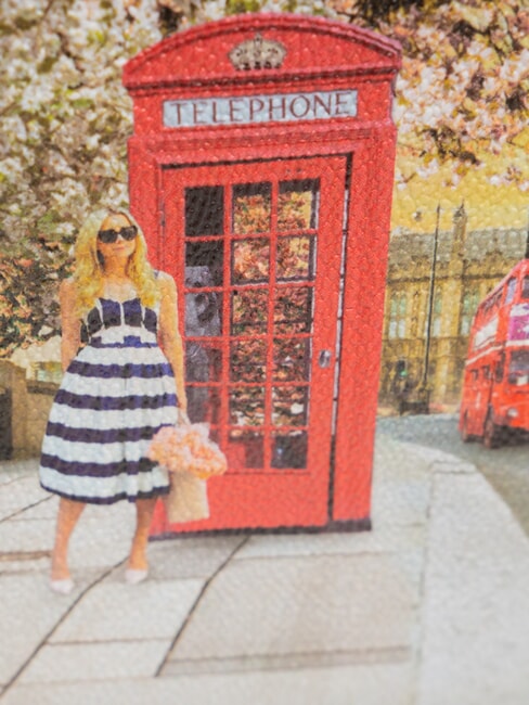 YESBAG Geanta de umar cu imprimeu Trandafir englezesc - Genți femei