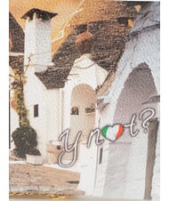 YNOT YESBAG Clutch Geantă de m&acirc;nă cu curea de umăr viața &icirc;n trulli - Genți femei - 3