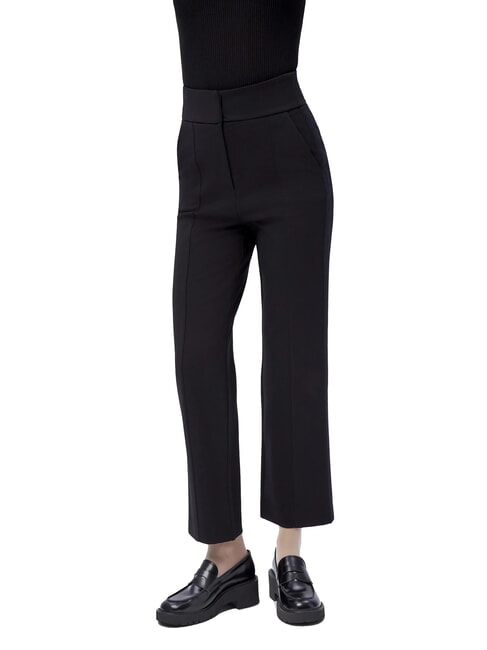 MILAH Mocasini din piele negru - Pantofi femei