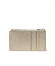 HERSCHEL OSCAR Suport plat pentru carduri cu fermoar auriu metalic - Portofele femei - 2