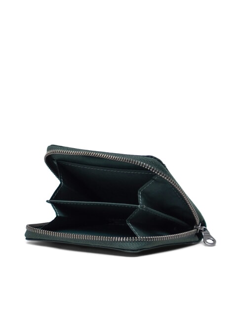 TYLER Portofel mic cu fermoar cel mai întunecat molid - Portofele femei