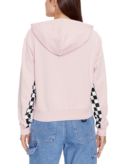 BOOM BOOM CHECK Hanorac cu gluga fum de trandafir - Hanorace pentru femei