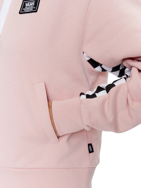 BOOM BOOM CHECK Hanorac cu gluga fum de trandafir - Hanorace pentru femei