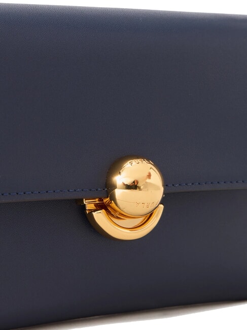 SFERA Geantă de umăr mini, din piele albastru regal - Genți femei