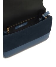 FURLA DOMUS  Geantă de umăr, piele gri albastru - Genți femei - 5