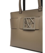 ARMANI EXCHANGE A|X BUCKLE Geantă shopper de umăr biban brun - Genți femei - 4