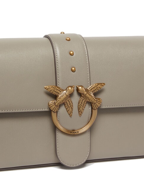 LOVE ONE CLASSIC SLOUCHY Geantă de umăr din piele nuc-aur antic - Genți femei