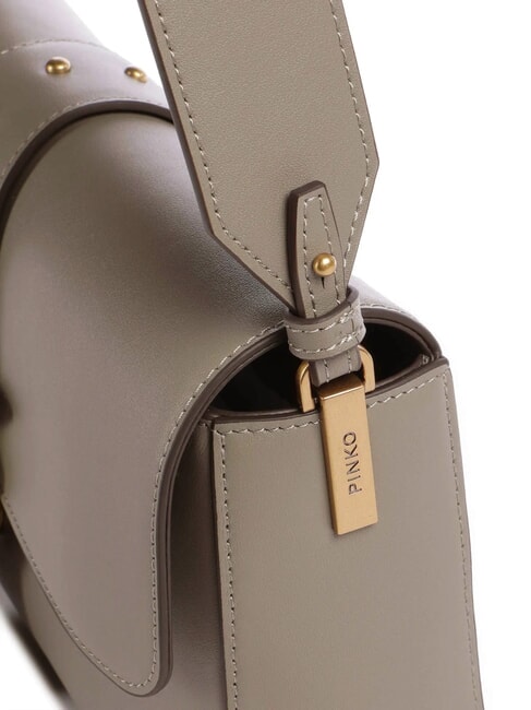 LOVE ONE CLASSIC SLOUCHY Geantă de umăr din piele nuc-aur antic - Genți femei