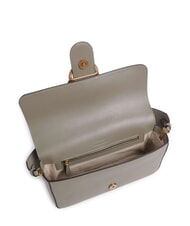 PINKO LOVE ONE CLASSIC SLOUCHY Geantă de umăr din piele nuc-aur antic - Genți femei - 5