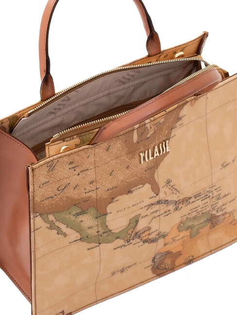 GEO CLASSIC Geantă de mână cu curea de umăr NATURAL - Genți femei