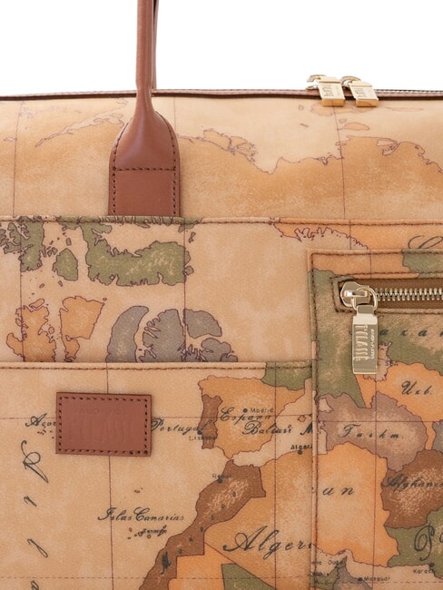 GEO CLASSIC Geantă de călătorie sub scaun cu curea de umăr NATURAL - Genți de voiaj