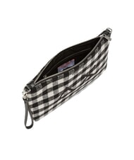 SUN68 TARTAN Geantă tip clutch cu poliserină și curea de umăr negru - Genți femei - 3