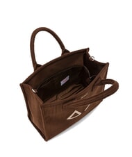 SUN68 CALI CORDUROY Geantă de mână, cu curea de umăr Maro - Genți femei - 3