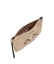 SUN68 CORDUROY Geantă tip clutch cu curea de mână și de umăr bej - Genți femei - 3