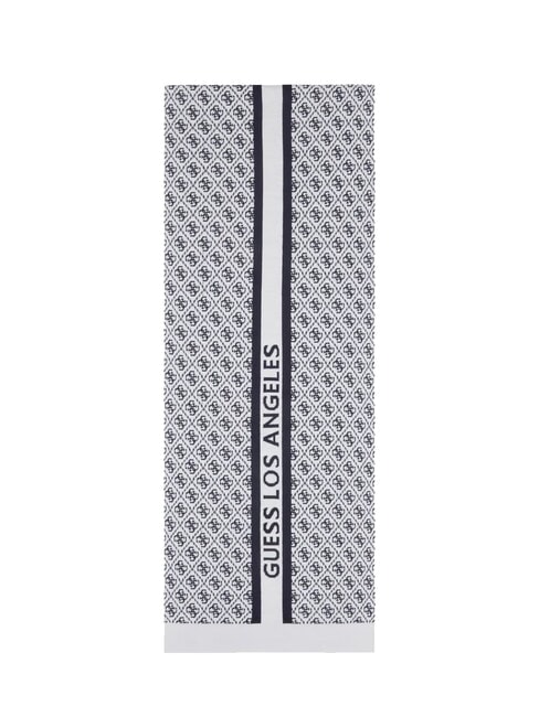 SEVYN 4G LOGO Eşarfă 4g cremă și albastru - Eșarfe