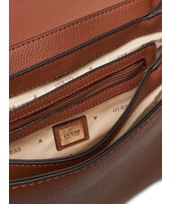 GUESS GREGORIA Geantă de umăr cu clapă COGNAC - Genți femei - 6