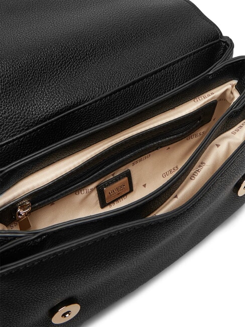 GREGORIA Geantă de umăr cu clapă BLACK - Genți femei