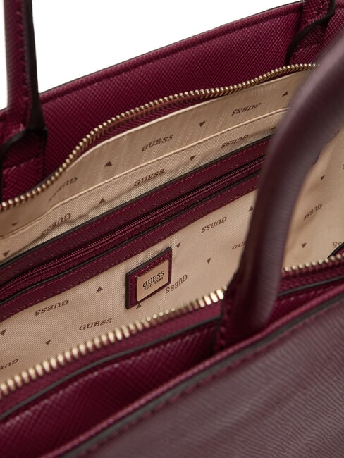 BOLENA Geantă de umăr cu pandantiv inimă vin - Genți femei