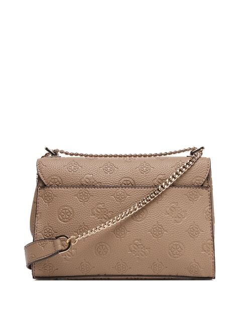 CRESIDIA II Geantă de umăr cu clapă logo taupe închis - Genți femei