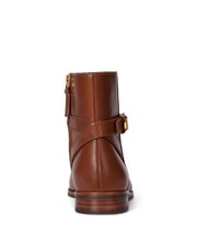 RALPH LAUREN BROOKE 2 Ghete joase din piele cu cataramă lauren tan1 - Pantofi femei - 5