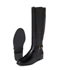 RALPH LAUREN BROOKE TALL 2 Cizme &icirc;nalte din piele BLACK - Pantofi femei - 7