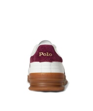 RALPH LAUREN HERITAGE AERA Adidași din piele alb-gălbui/vin - Pantofi bărbați - 5
