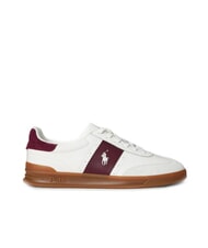 RALPH LAUREN HERITAGE AERA Adidași din piele alb-gălbui/vin - Pantofi bărbați - 2