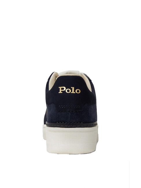 MASTERS COURT Teniși cu inserții din piele întoarsă marina2 - Pantofi bărbați