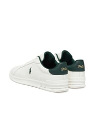 RALPH LAUREN HERITAGE COURT 2 Adidași din piele alb/pădure pentru deckwash - Pantofi bărbați - 4