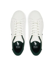 RALPH LAUREN HERITAGE COURT 2 Adidași din piele alb/pădure pentru deckwash - Pantofi bărbați - 3