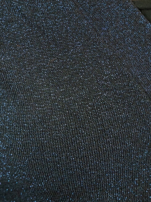 PEACEFUL Cardigan din lurex cu nasturi albastru marin - Pulovere pentru femei