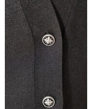 JOHN RICHMOND PEACEFUL Cardigan din lurex cu nasturi negru - Pulovere pentru femei - 3