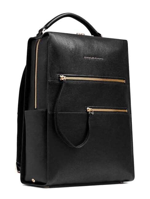 W140 Rucsac din piele pentru laptop de 14" pentru femei negru - Rucsacuri pentru laptop