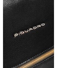 PIQUADRO W140 Rucsac din piele pentru laptop de 14" pentru femei negru - Rucsacuri pentru laptop - 4