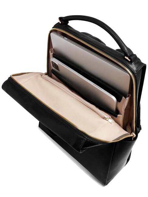 W140 Rucsac din piele pentru laptop de 14" pentru femei negru - Rucsacuri pentru laptop