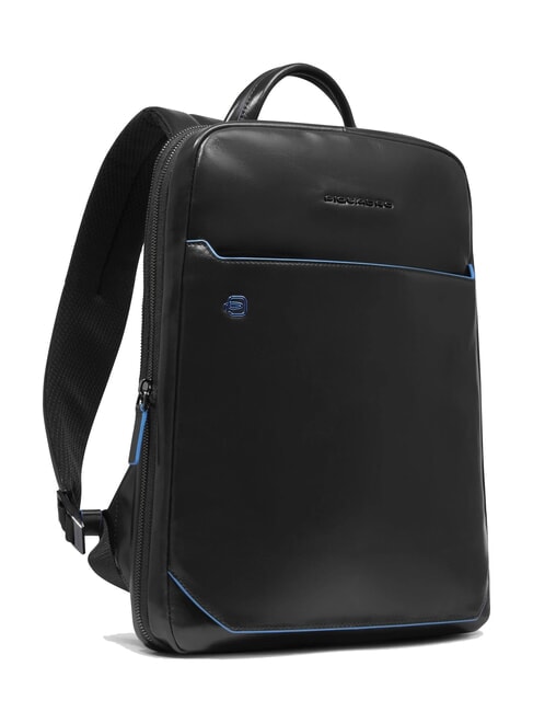 BLUE SQUARE Rucsac pentru laptop de 14", din piele negru - Rucsacuri pentru laptop