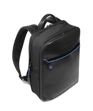 PIQUADRO BLUE SQUARE Rucsac pentru laptop de 14", din piele negru - Rucsacuri pentru laptop - 3