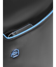 PIQUADRO BLUE SQUARE Rucsac pentru laptop de 14", din piele negru - Rucsacuri pentru laptop - 5