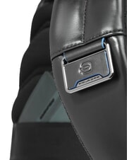 PIQUADRO BLUE SQUARE Rucsac pentru laptop de 14", din piele negru - Rucsacuri pentru laptop - 6