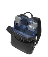 PIQUADRO BLUE SQUARE Rucsac pentru laptop de 14", din piele negru - Rucsacuri pentru laptop - 7